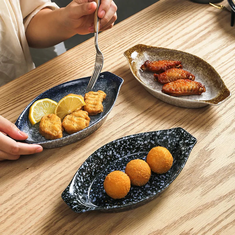 ÈLLO| Japanese Style Ceramic Snack Plate