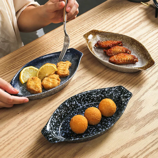 ÈLLO| Japanese Style Ceramic Snack Plate