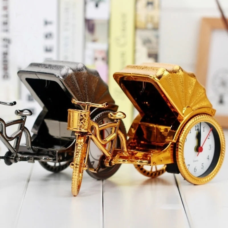 CLASSIK| Retro Decorative Rickshaw Shaped Alarm Clock
