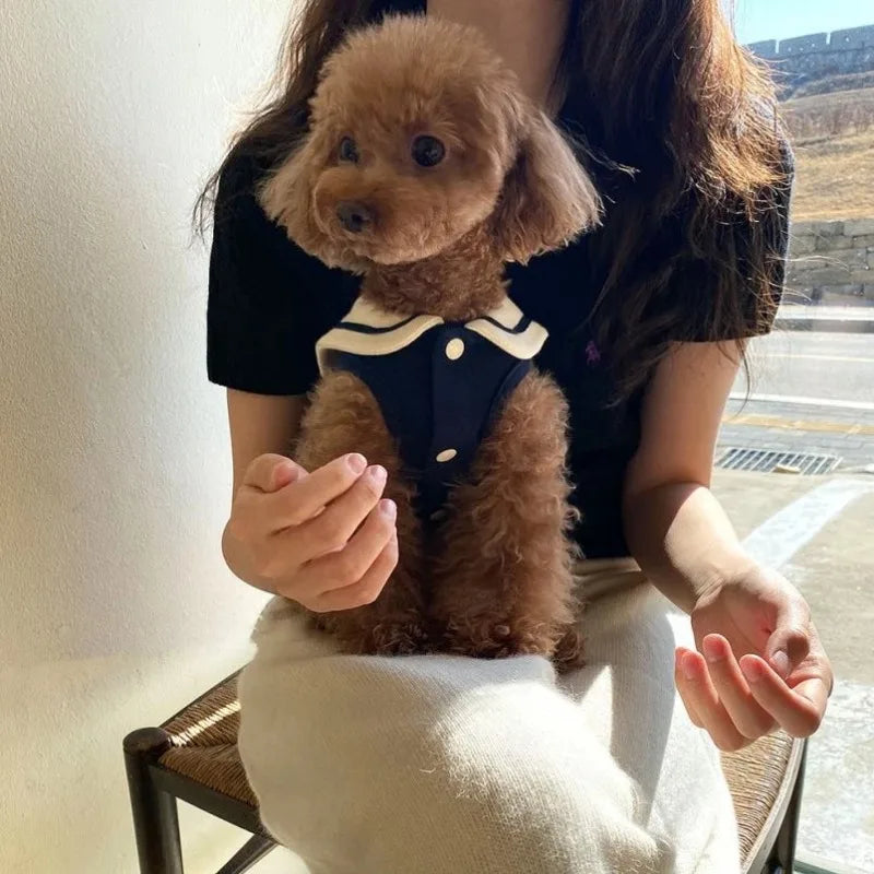 Striped Polo Shirt for Dogs