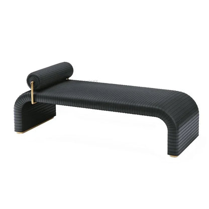 AYMENT| Leather Sofa Stool