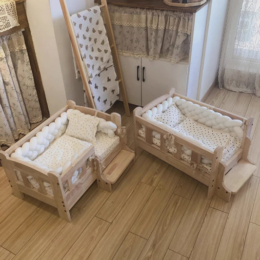 Elevated Solid Wood Pet Bed