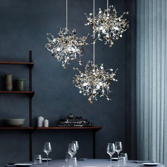 TRI| Modern Stainless Steel Chandelier