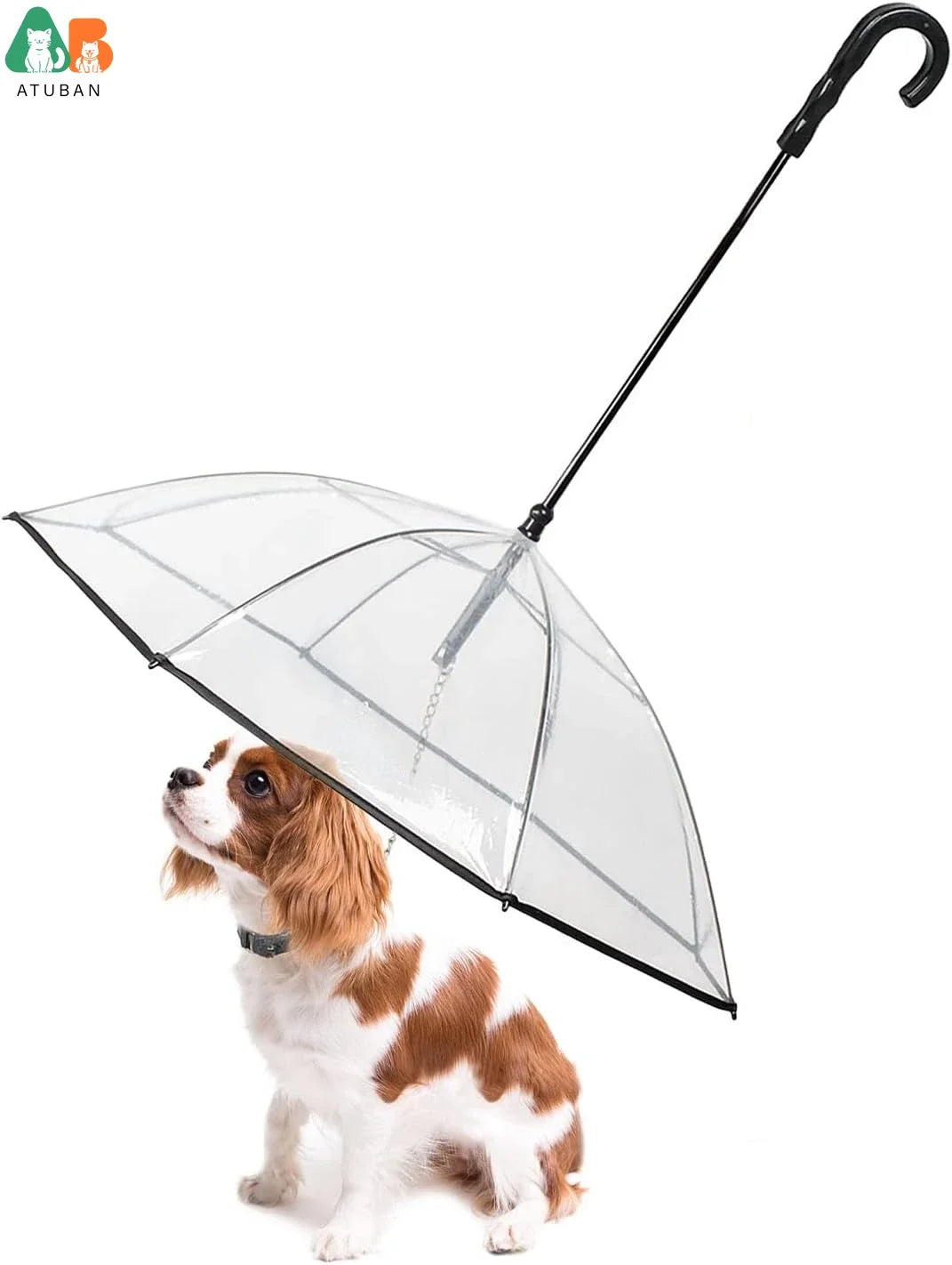 Dog Umbrella with Built-In Leash