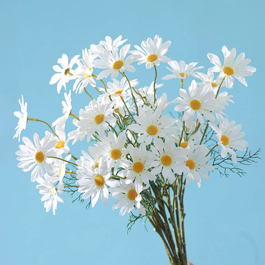 CARLYLE| Artificial White Daisies Long Branch Flowers