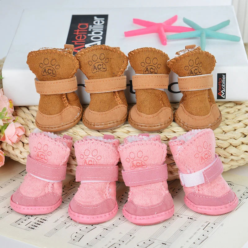 Warm Non-Slip Dog Boots