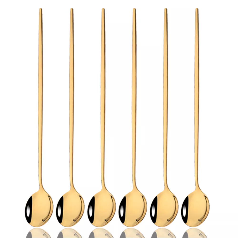 CUOTEY| 6Pcs Coffee Spoon Cutlery Set