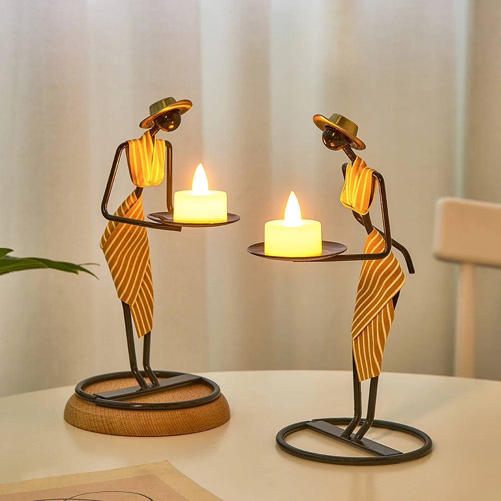 HURYA| Abstract Characters Candles Holder