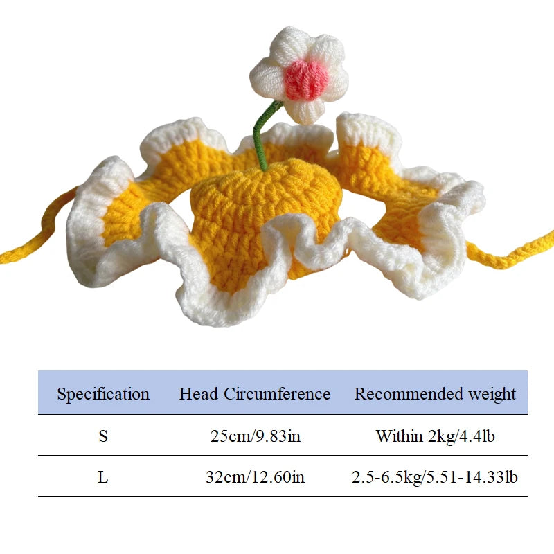 Floral Pet Hat