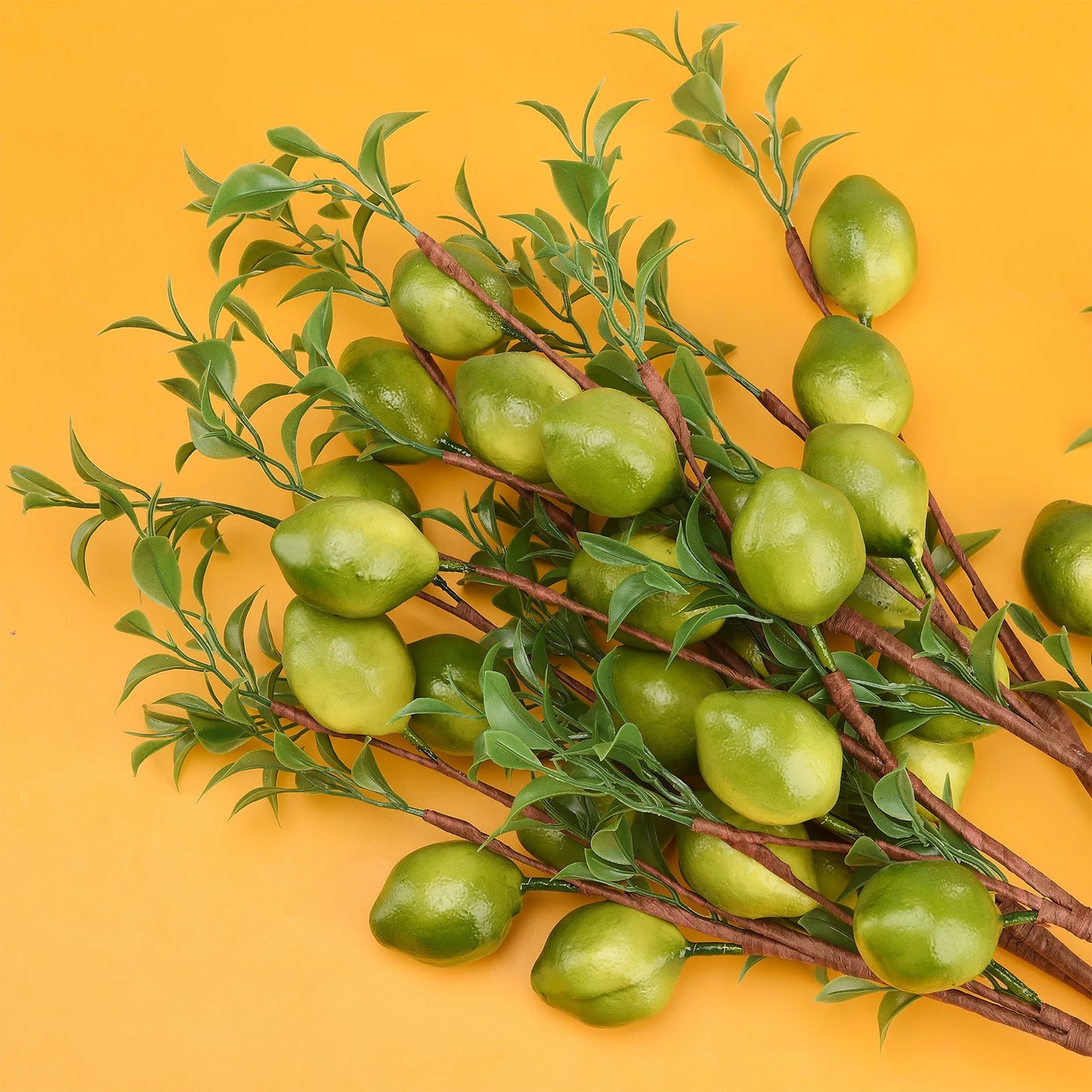MURALD| 60cm Artificial Lemon Fruit Tree Branch