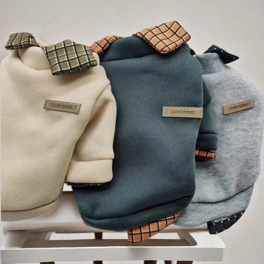 Plaid Bear Hoodie Jacket