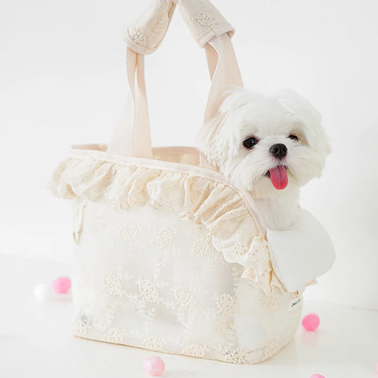 Lace Pet Carrier Bag
