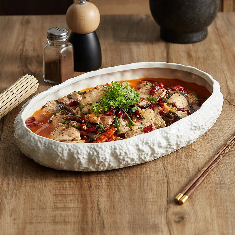 STIGM| Rock Grain Deep Steamed Fish Plate