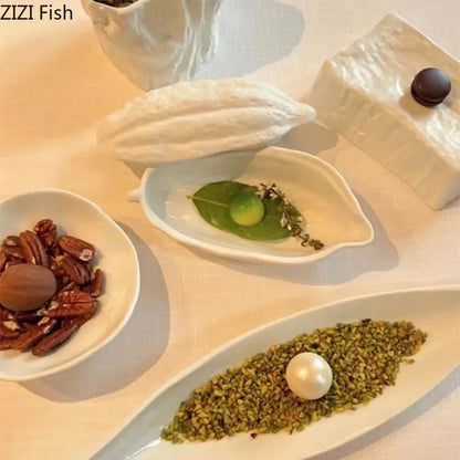 FOND| Creative Cocoa Shaped Ceramic Plate