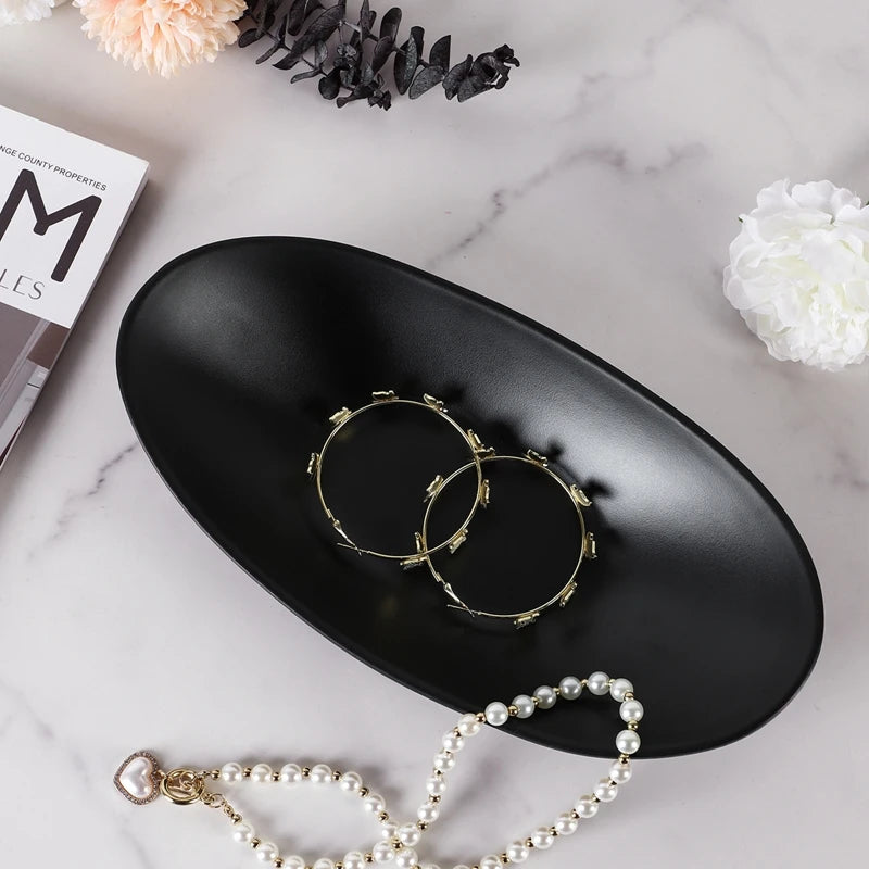 JASZ| Oval Shape Storage Tray