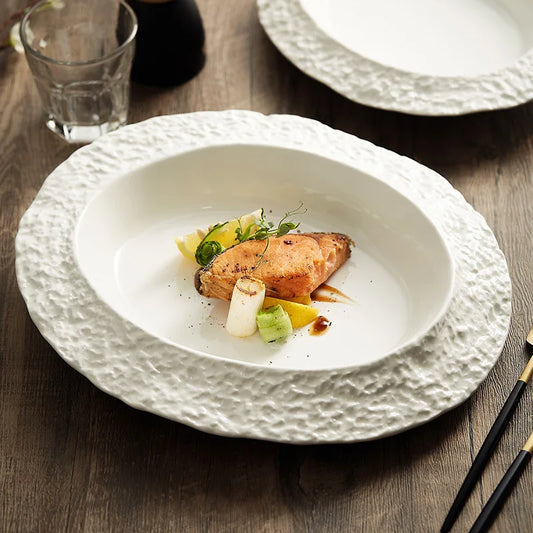 STIGM| Rock-patterned Ceramic Plate