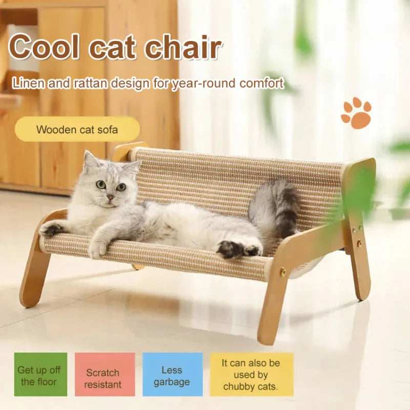 Wooden Cat Lounge Chair
