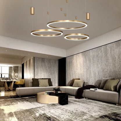 TRI| Golden Crystal Chandelier
