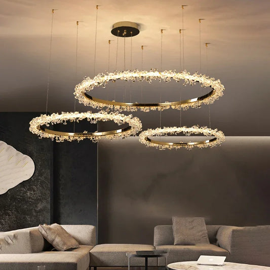 TRI| Crystal Chandelier