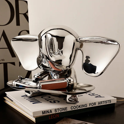 PATPAT| Decorative Elephant Statue Storage Tray