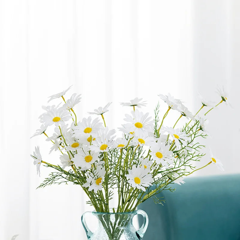 CARLYLE| Artificial White Daisies Long Branch Flowers