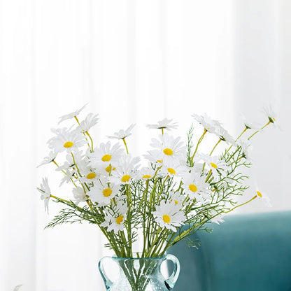 CARLYLE| Artificial White Daisies Long Branch Flowers