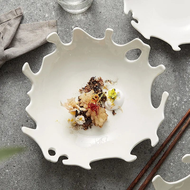 STIGM| Creative Coral Shaped Ceramic Plate
