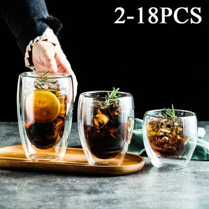 GUGUCH| 2PCS Borosilicate Glass Mug