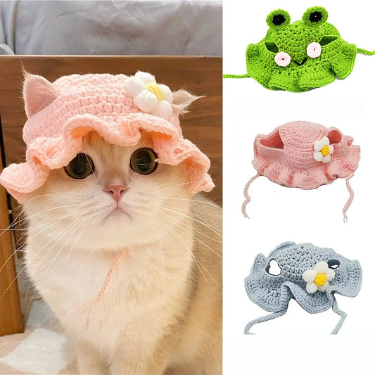 Handmade Knitted Pet Hat