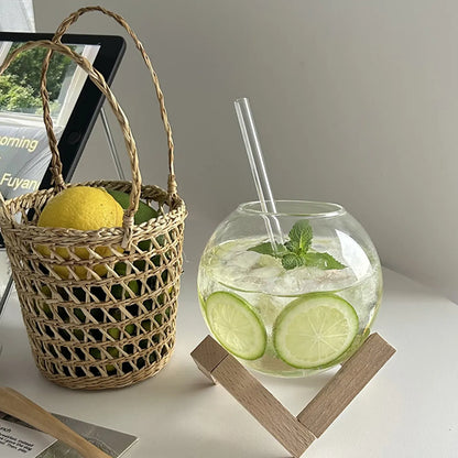 GOUCH| Cocktail Glass Cup With Wood Stand