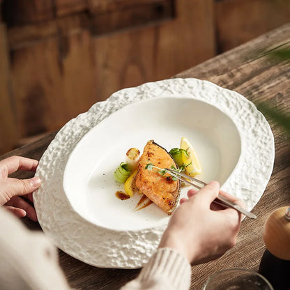 STIGM| Rock-patterned Ceramic Plate