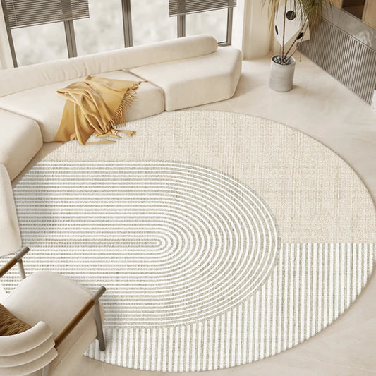 Modern Round Plush Rug
