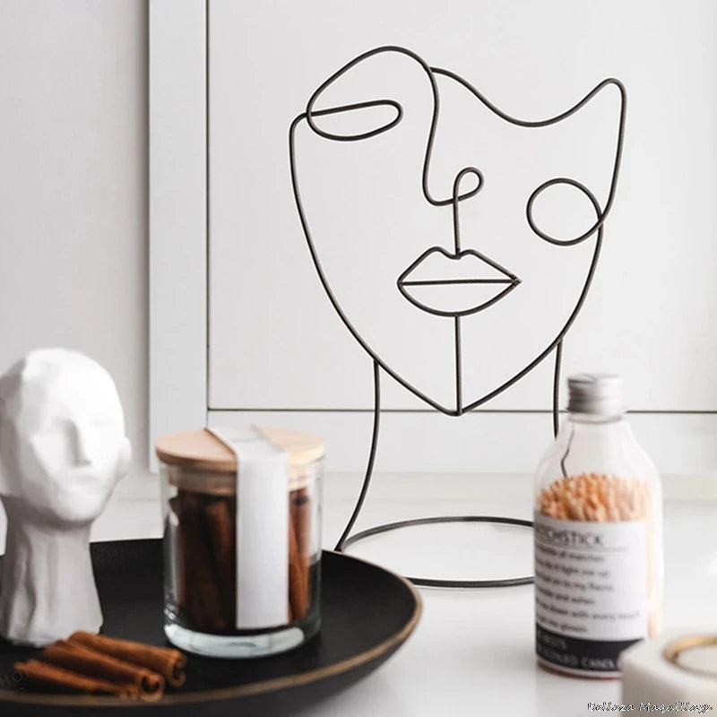 NYLES| Decorative Abstract Face Figure