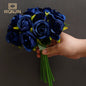 WQNJIN| 12 Heads Silk Rose Bouquet Flower