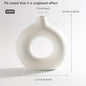 BEAFU| 1PCS White Ceramic Vase
