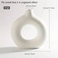 BEAFU| 1PCS White Ceramic Vase