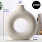 VYCC| Nordic Circular Hollow Ceramic Vase
