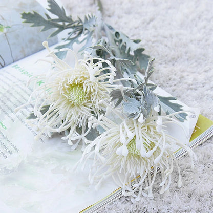 LOIUI| Artificial 2 Fork Pincushion Flowers