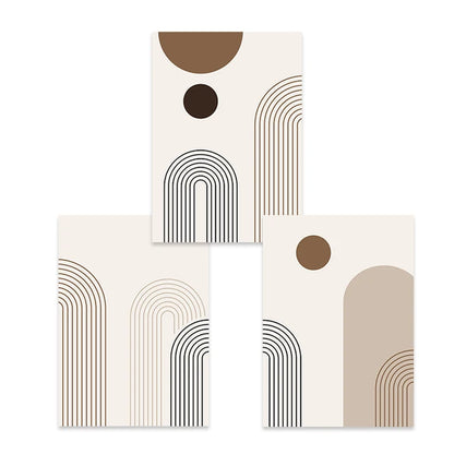 KEWTG| Abstract Geometric Line Boho Posters 