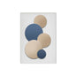 METYC| Abstract White&Blue Canvas Painting
