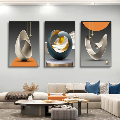 LOIDTYL| 3Pcs Abstract Wall Poster
