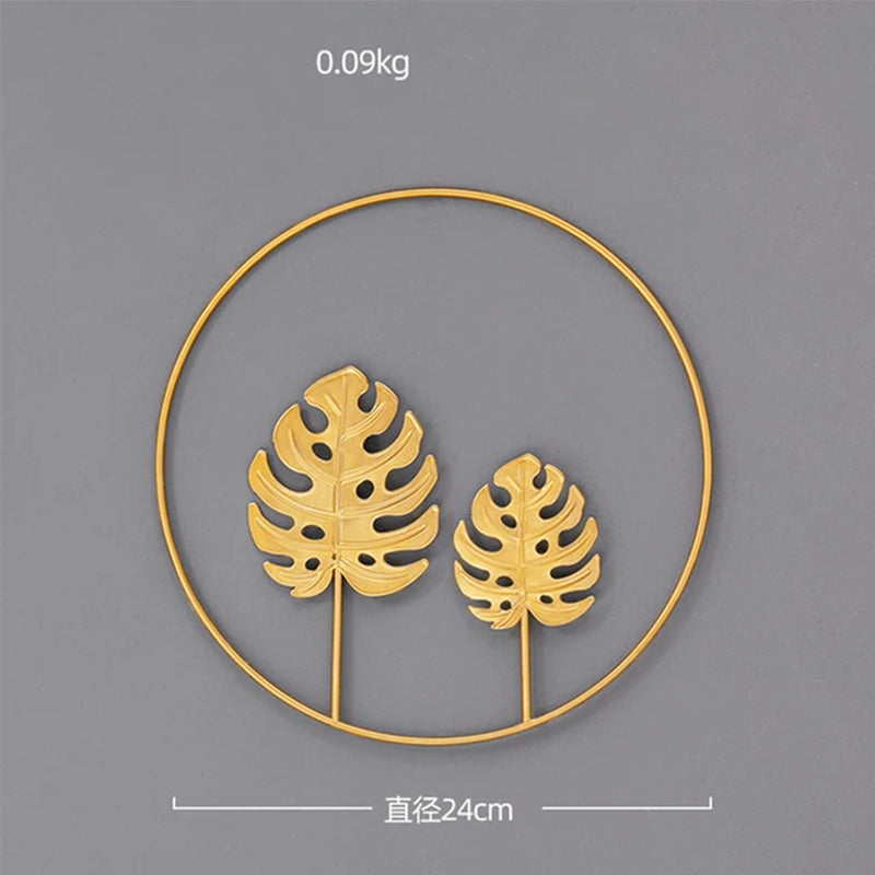 NORDVIC| Iron made Ginkgo Leaves Ornament 