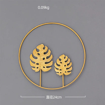 NORDVIC| Iron made Ginkgo Leaves Ornament 