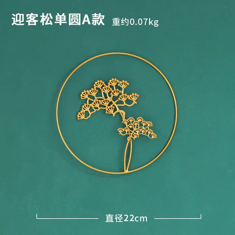 NORDVIC| Iron made Ginkgo Leaves Ornament 