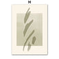 METYC| Coral Abstract  Shapes Art Canvas Painting 