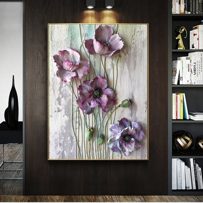 SXAQPL| Scandinavian Abstract Floral Wall Painting