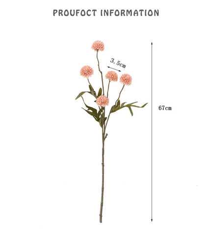 MUIJURU| 5 Heads Artificial Dandelion Flower