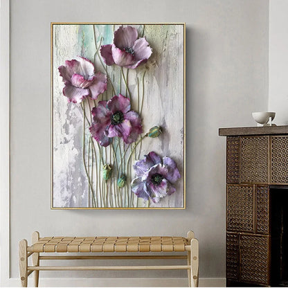 SXAQPL| Scandinavian Abstract Floral Wall Painting