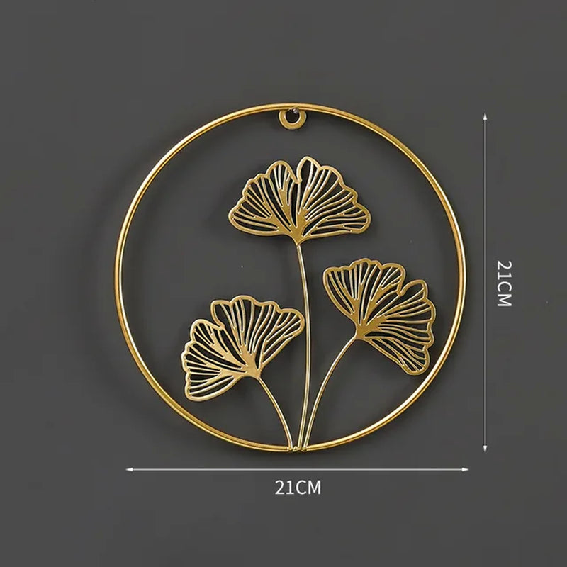 NORDVIC| Iron made Ginkgo Leaves Ornament 