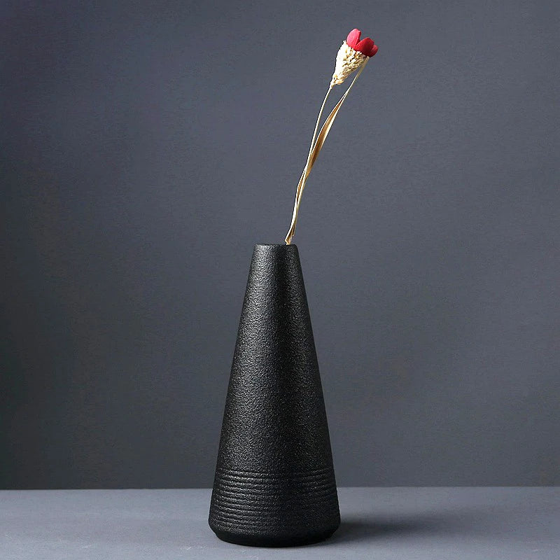 BABBO| Black Ceramic Small Vase 